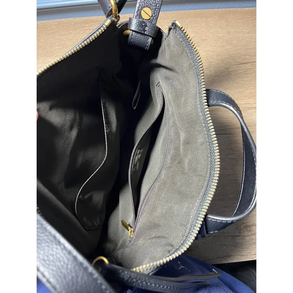 Fossil Convertible Floral Monogram Print Leather Backpack Satchel‎ Purse Bag